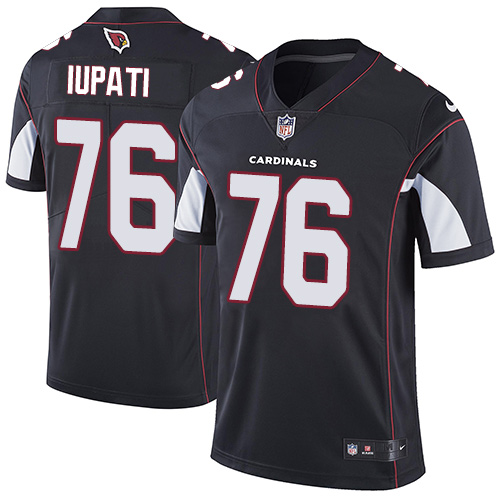 Nike Cardinals #76 Mike Iupati Black Alternate Men's Stitched NFL Vapor Untouchable Limited Jersey - Click Image to Close
